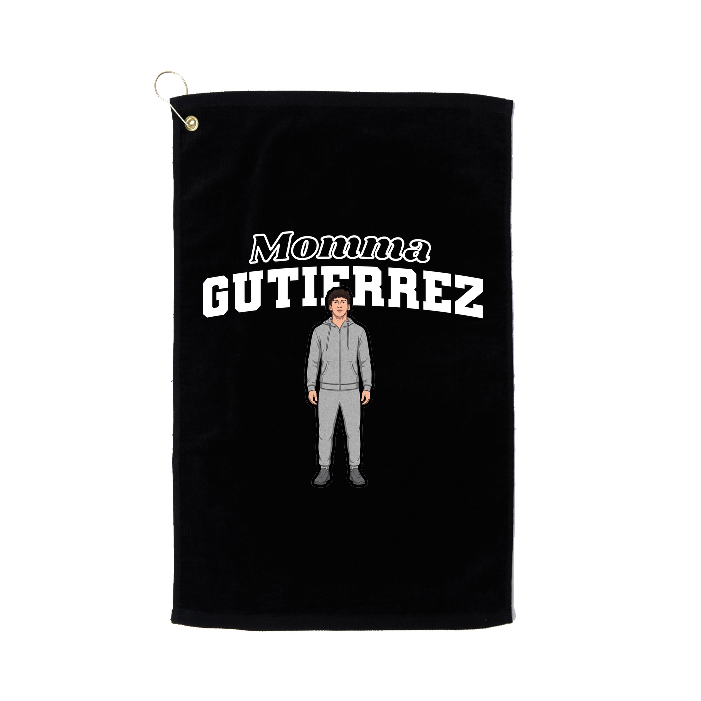 Golf Towel — Mothers Day Block in Black
