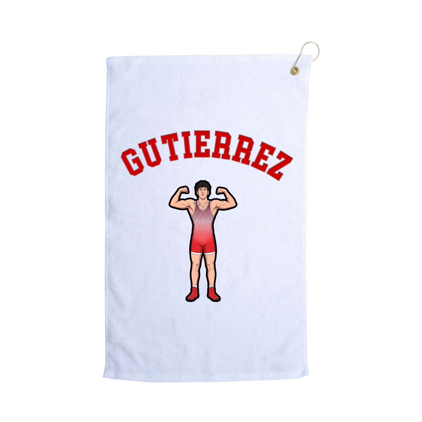 Golf Towel — Shirsey Arch in White