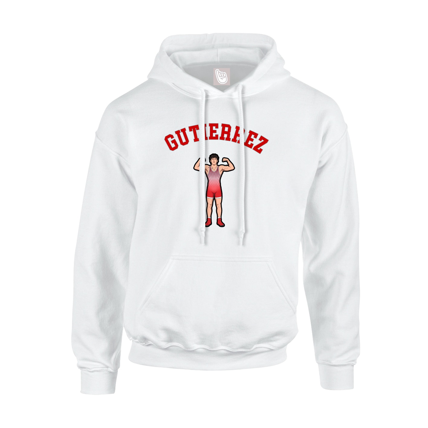 Youth Hoodie — Shirsey Arch in White