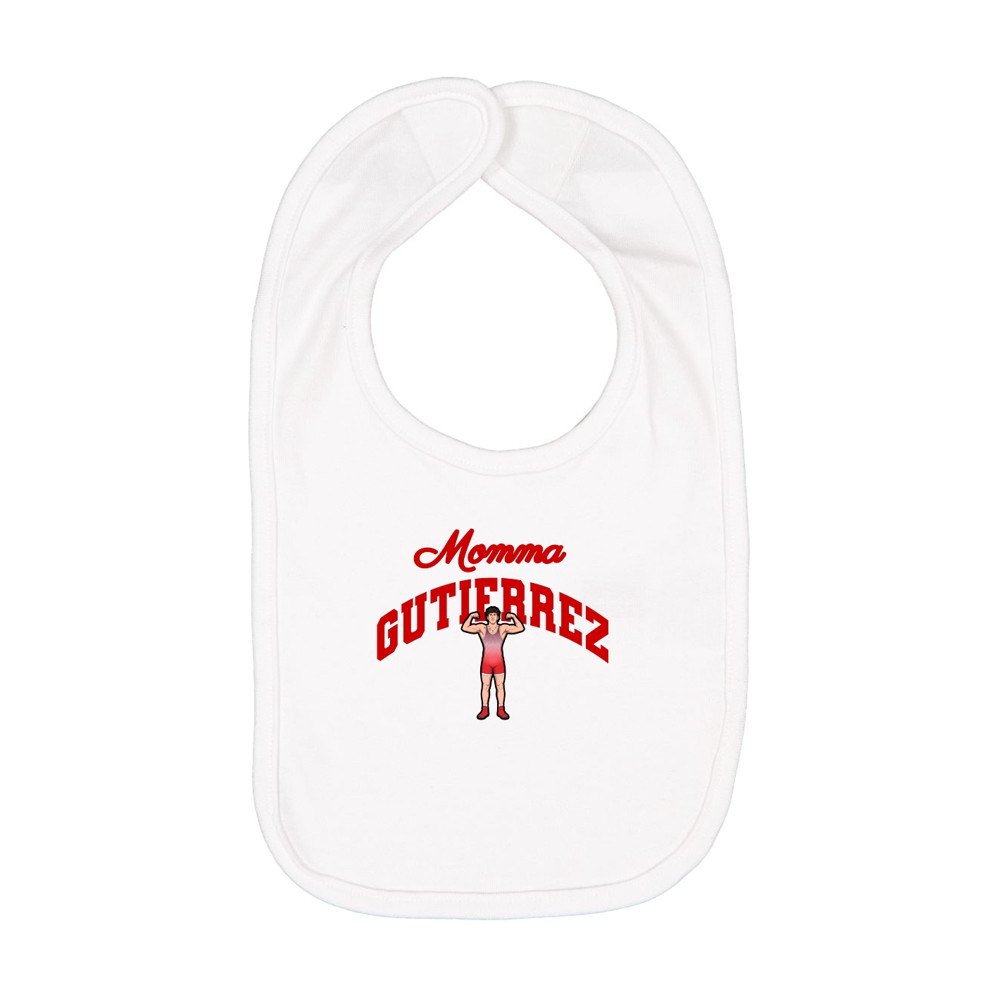 Infant Bib — Mothers Day Arch in White