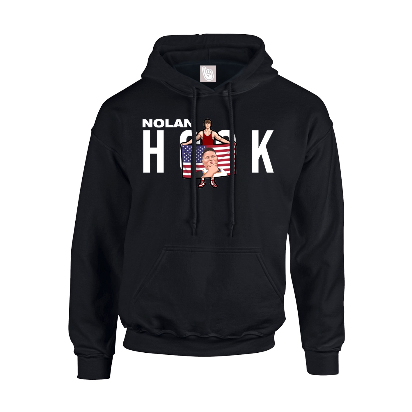 Hoodie — Player Name in Black