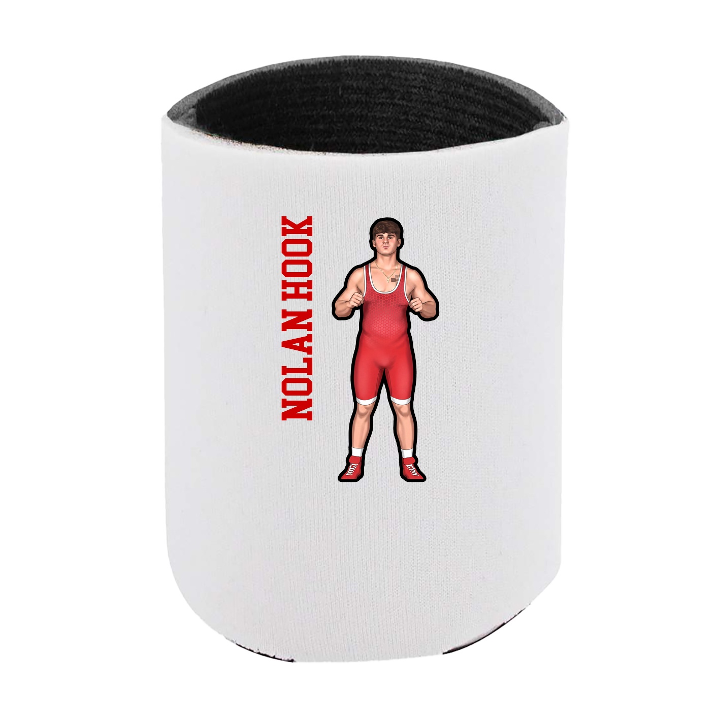 Can Holder — Name Vertical in White