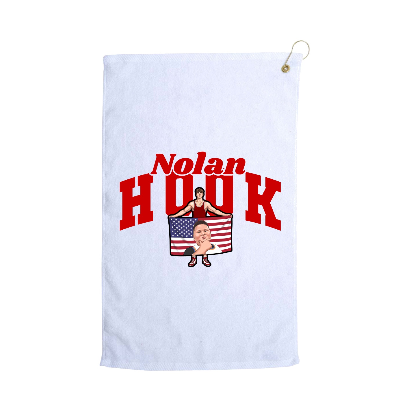 Golf Towel — Signature Arch in White