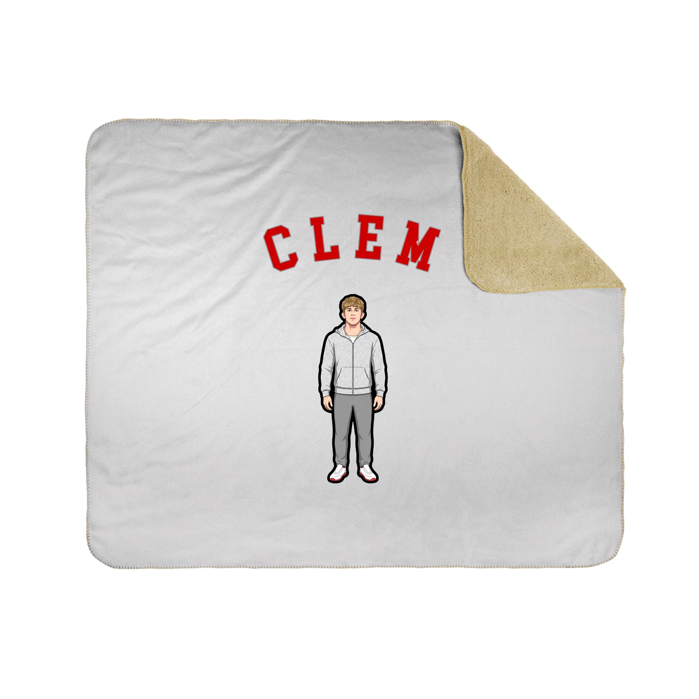 50x60 Sherpa Lined Throw Blanket