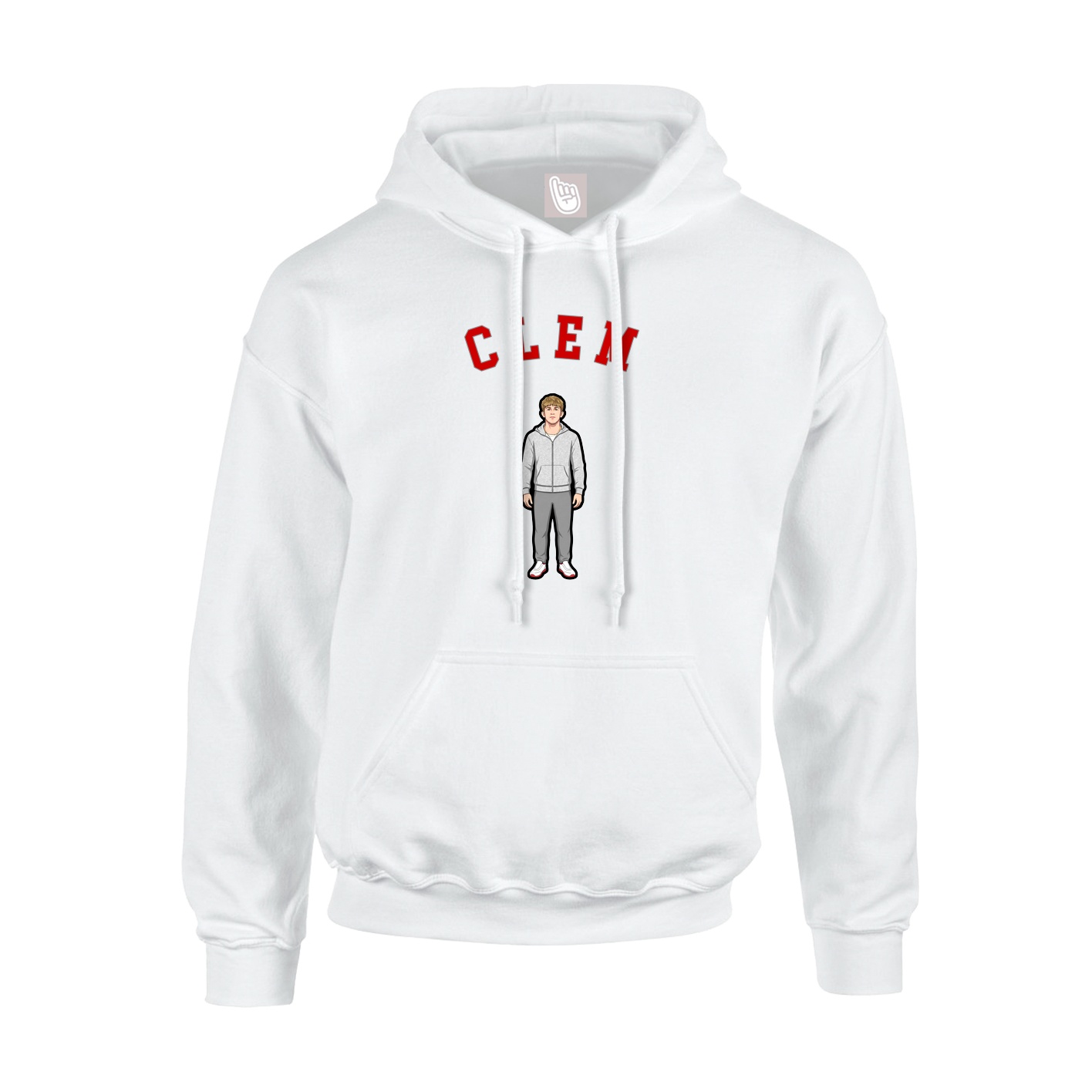 Hoodie — Shirsey Arch in White