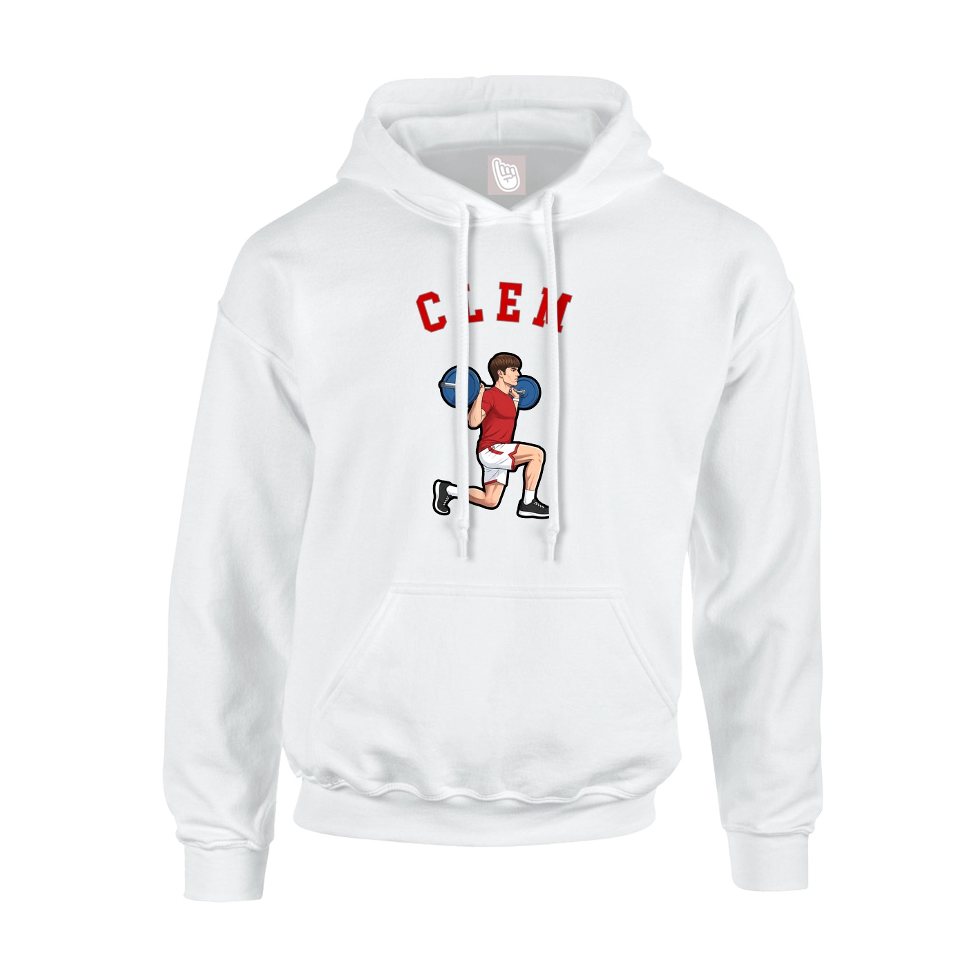 Youth Hoodie — Shirsey Arch in White