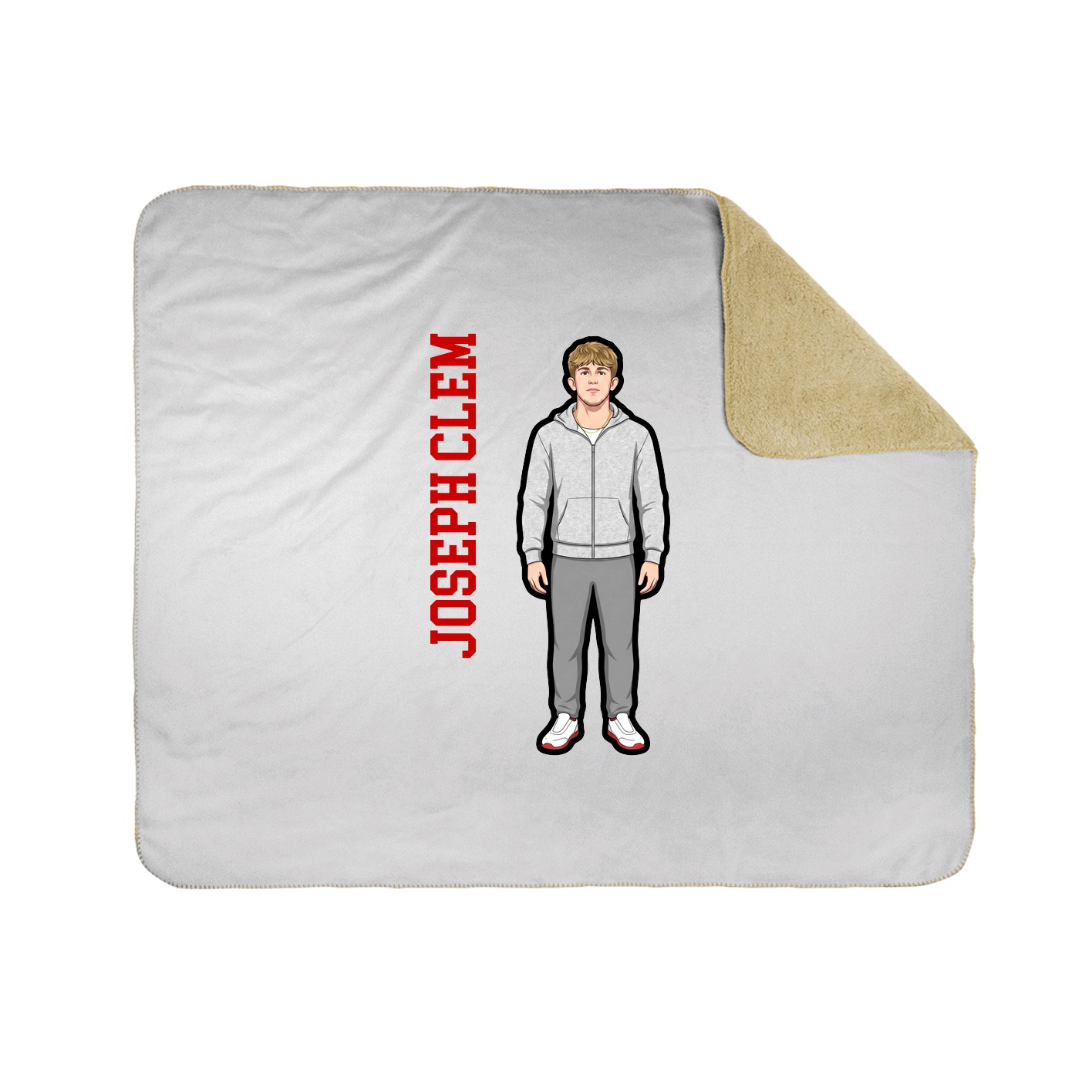 50x60 Sherpa Lined Throw Blanket