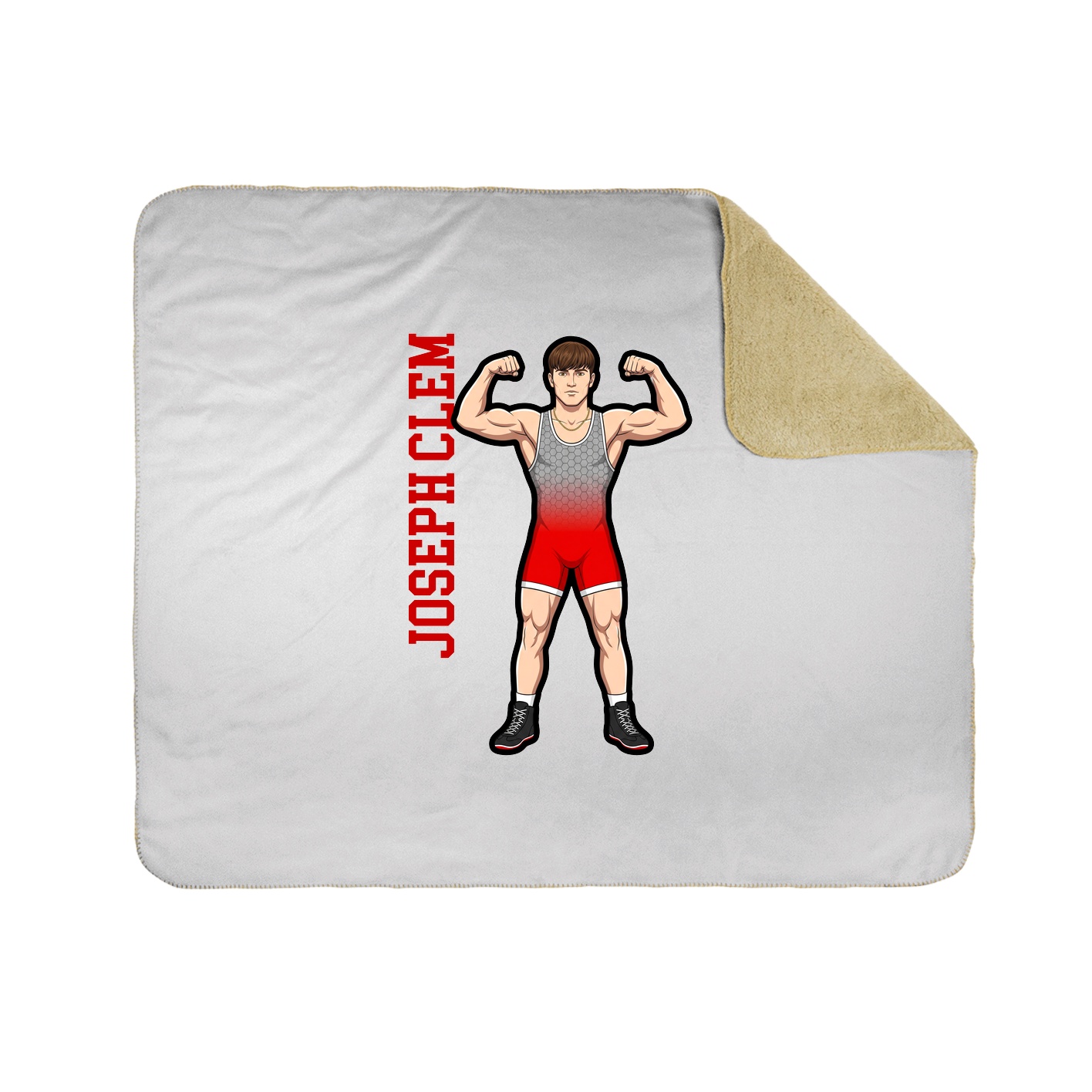 50x60 Sherpa Lined Throw Blanket