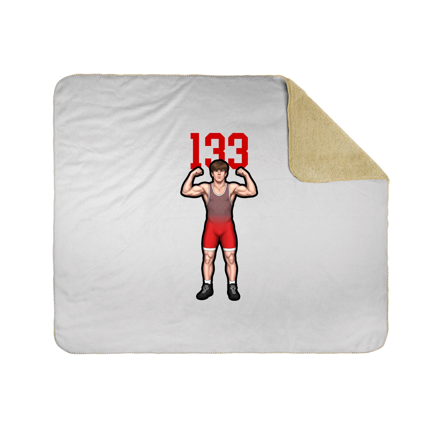 50x60 Sherpa Lined Throw Blanket