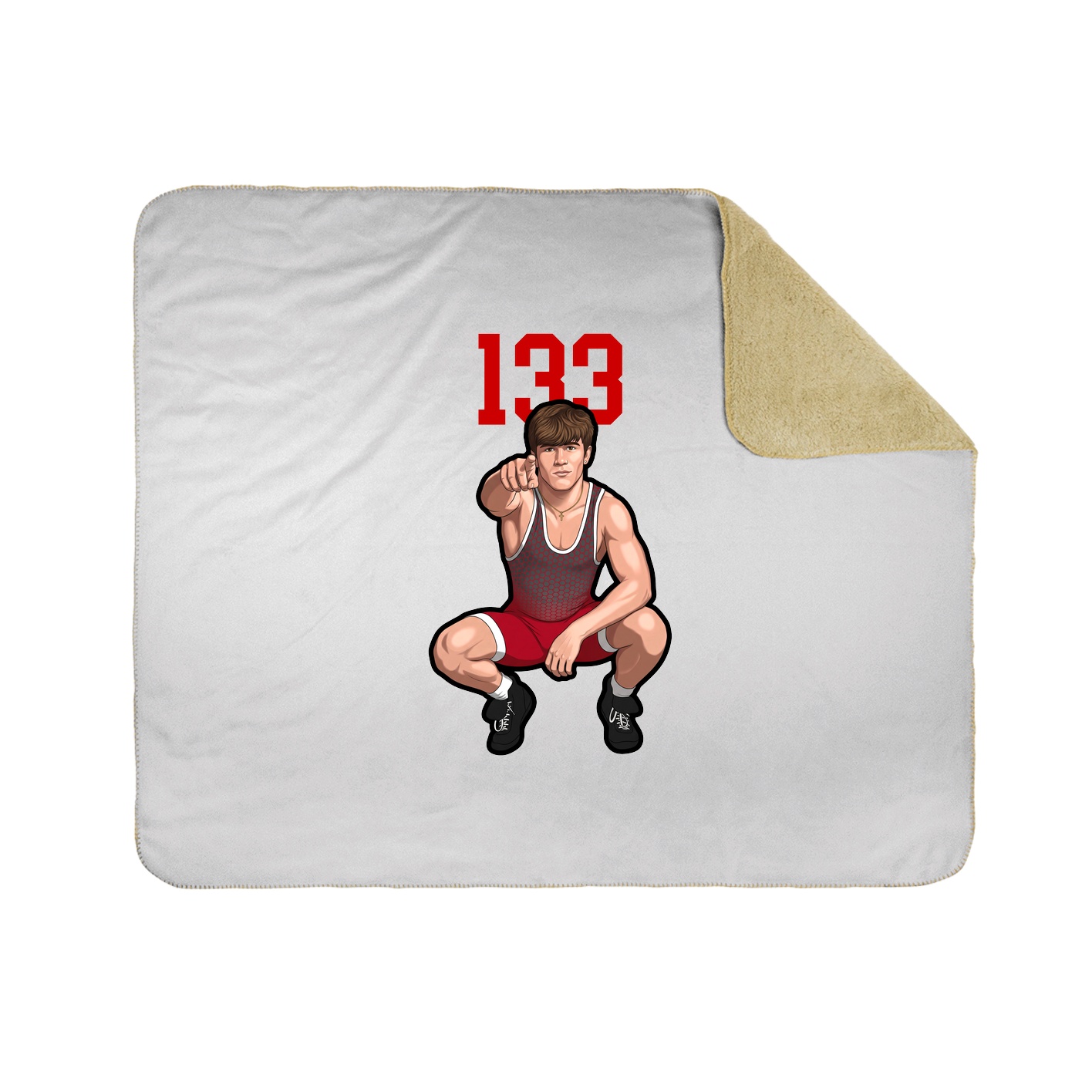 50x60 Sherpa Lined Throw Blanket