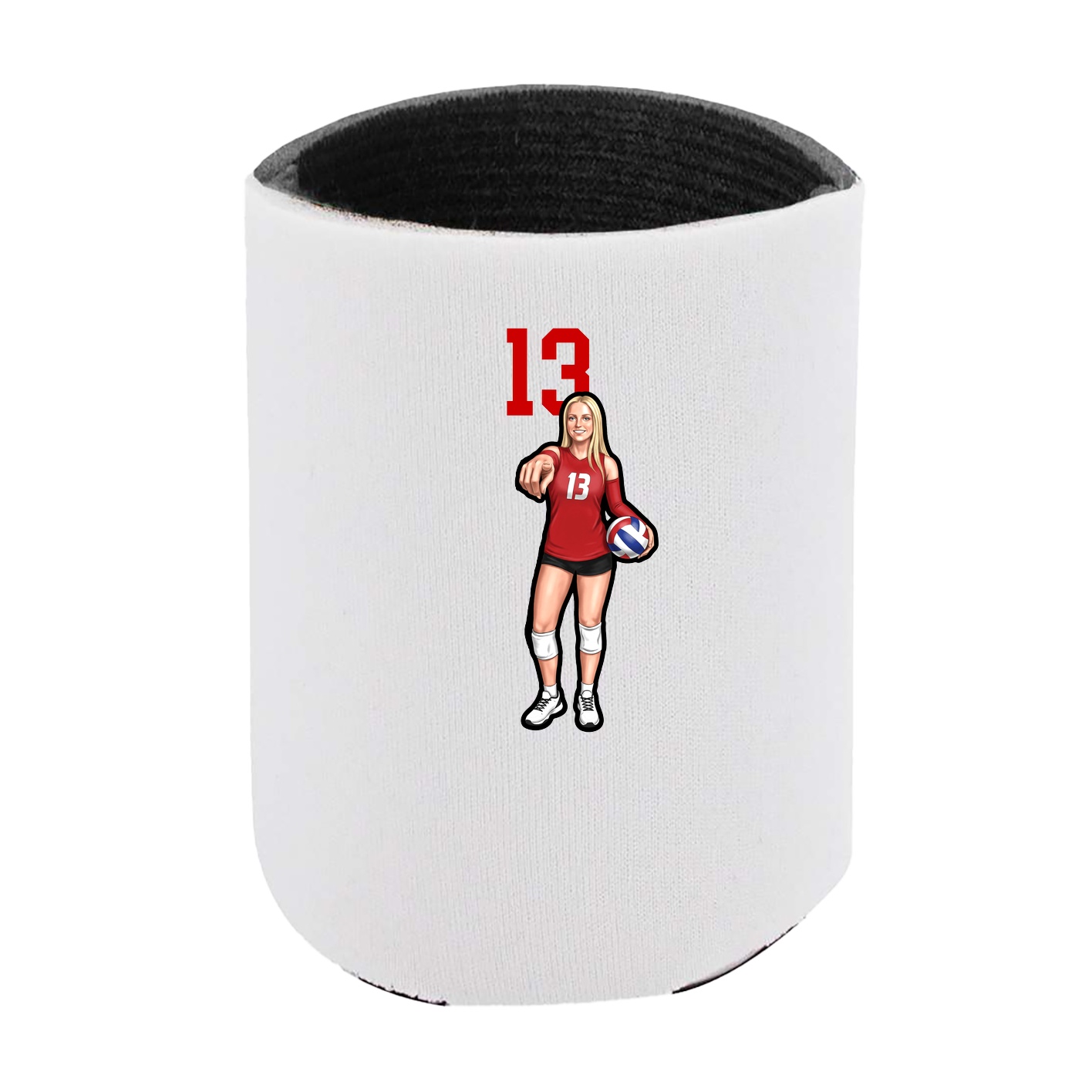 Can Holder — Number Top in White