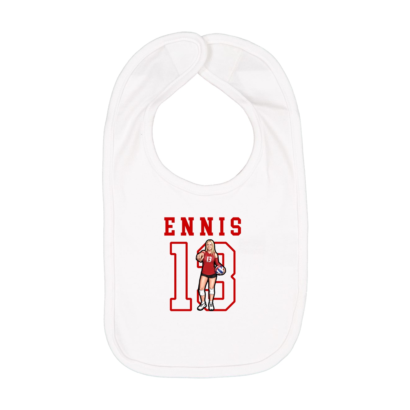 Infant Bib — Shirsey in White
