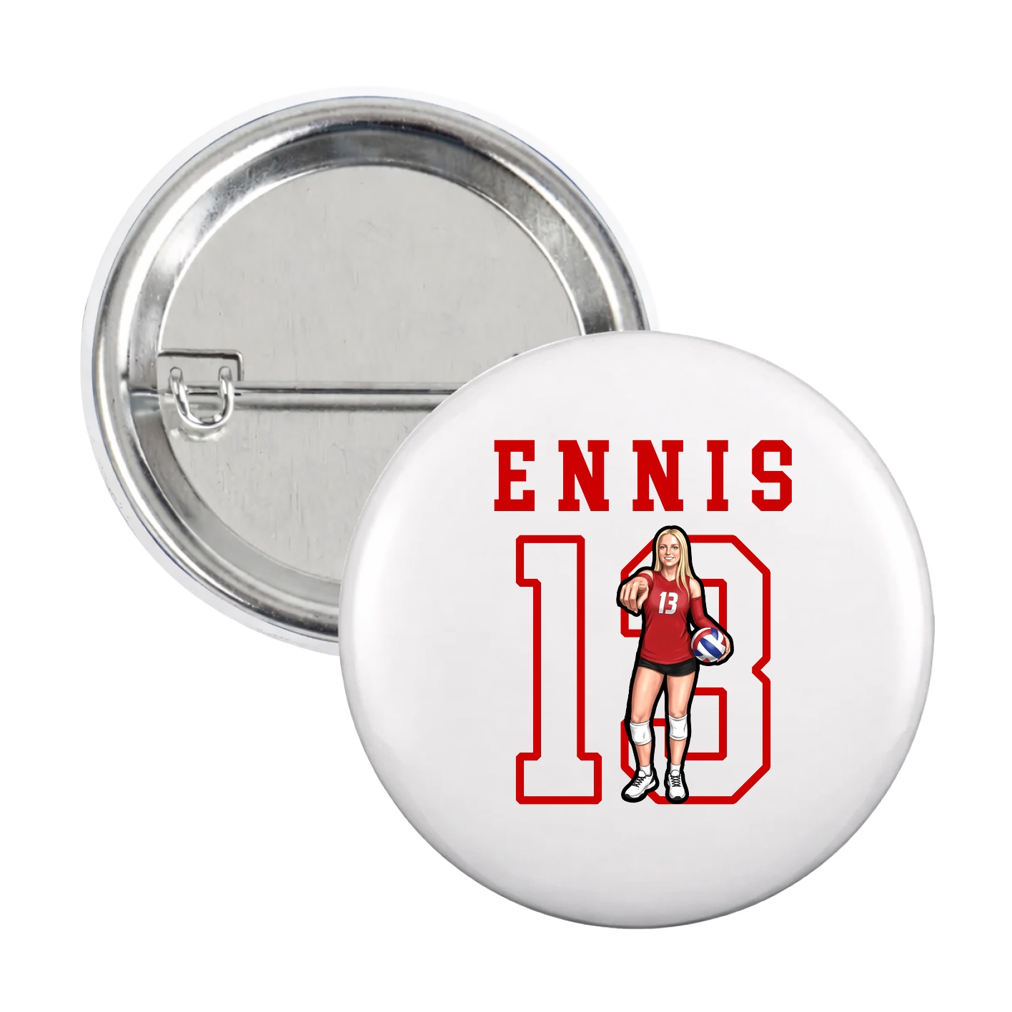Game Day Button — Shirsey in White