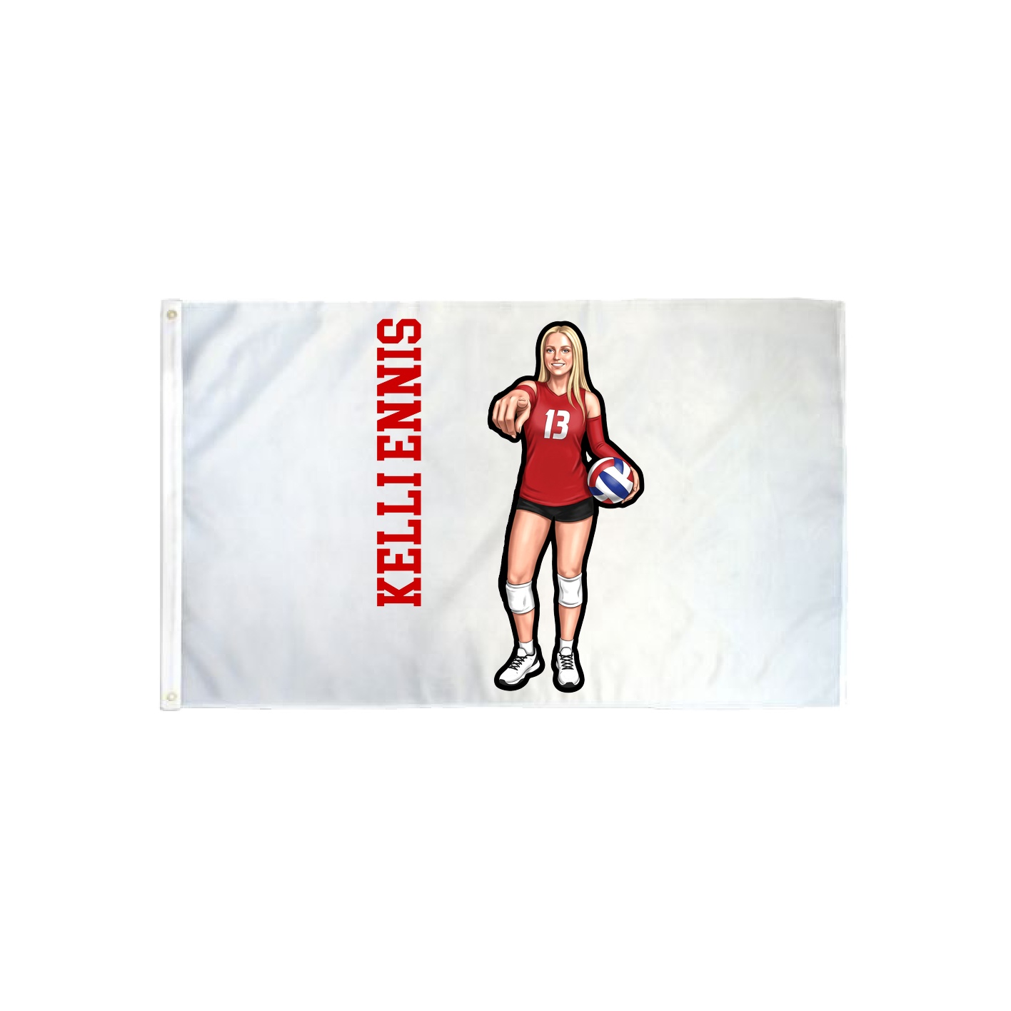 3x5 Flag — Name Vertical in Classic
