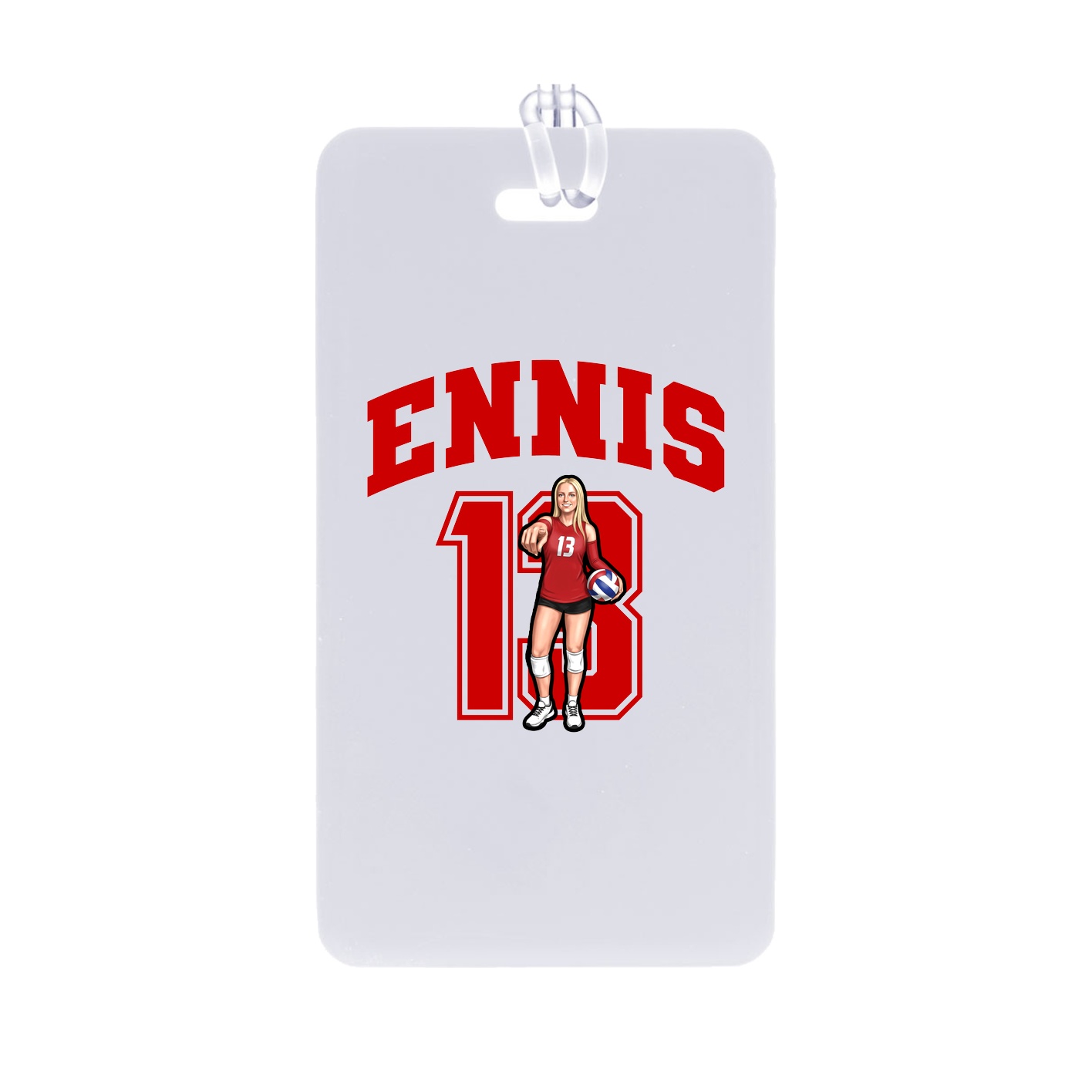 Bag Tag — Number in Classic