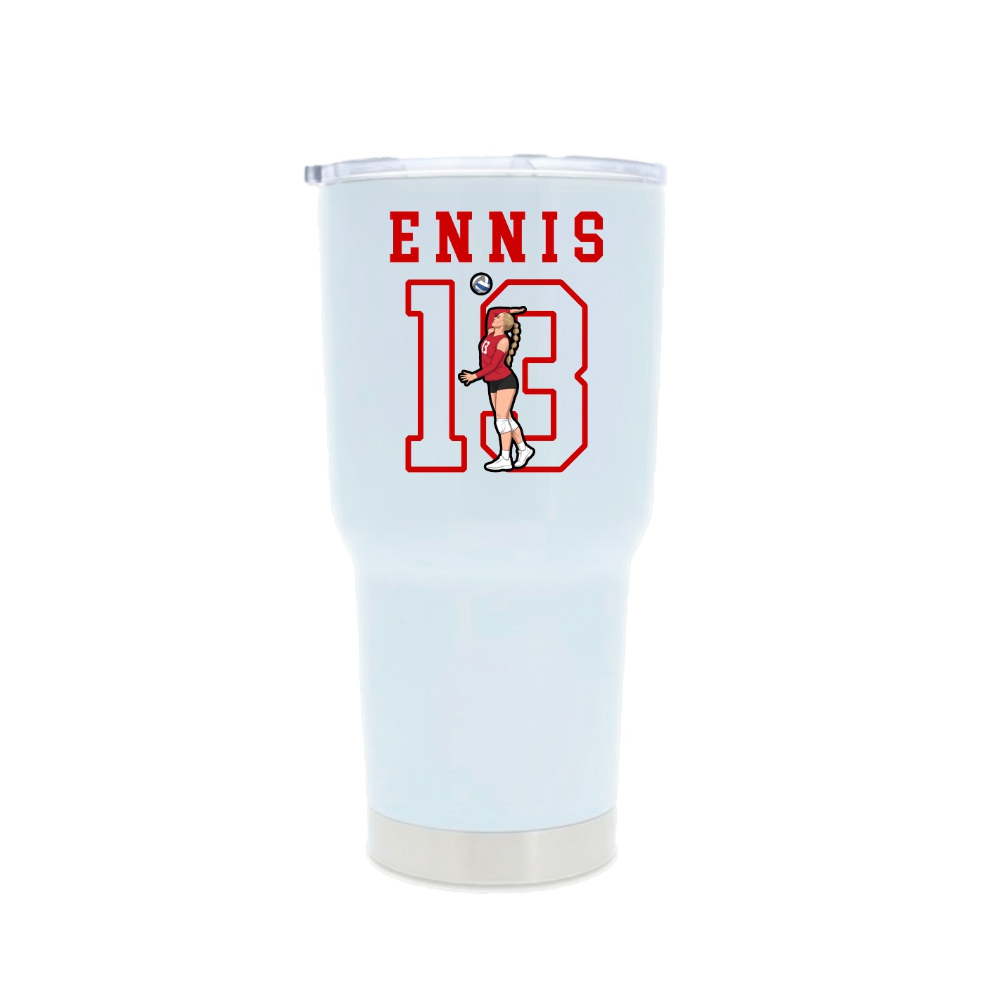 30oz Stainless Steel Tumbler — Shirsey in White