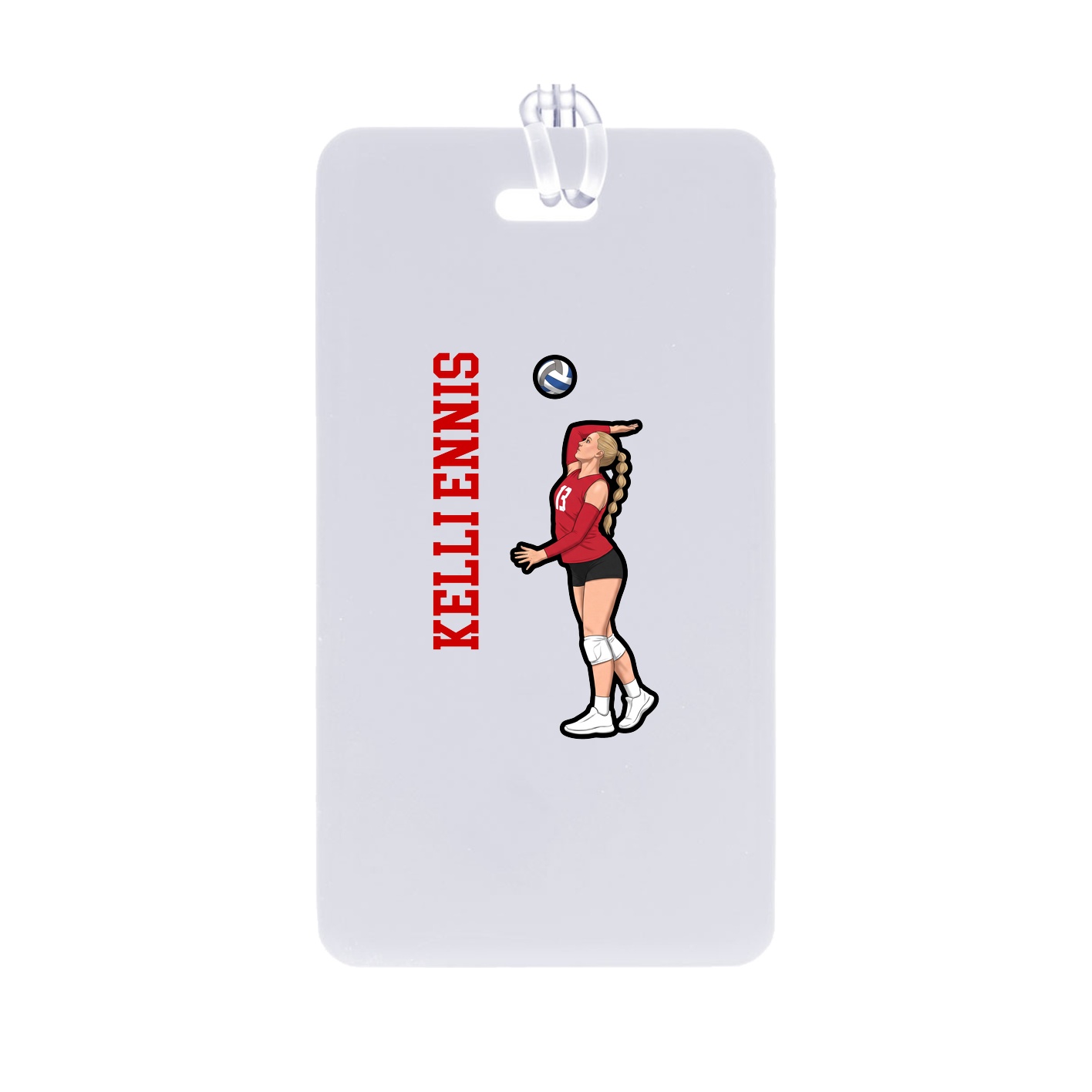 Bag Tag — Name Vertical in Classic