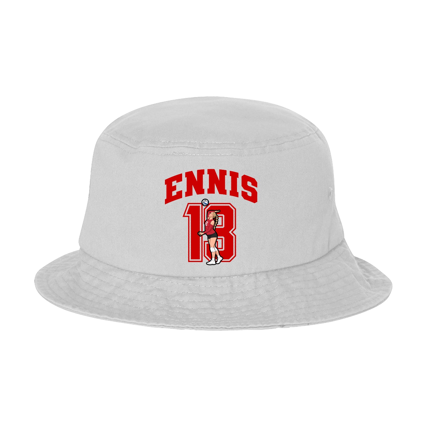 Bucket Cap — Number in White