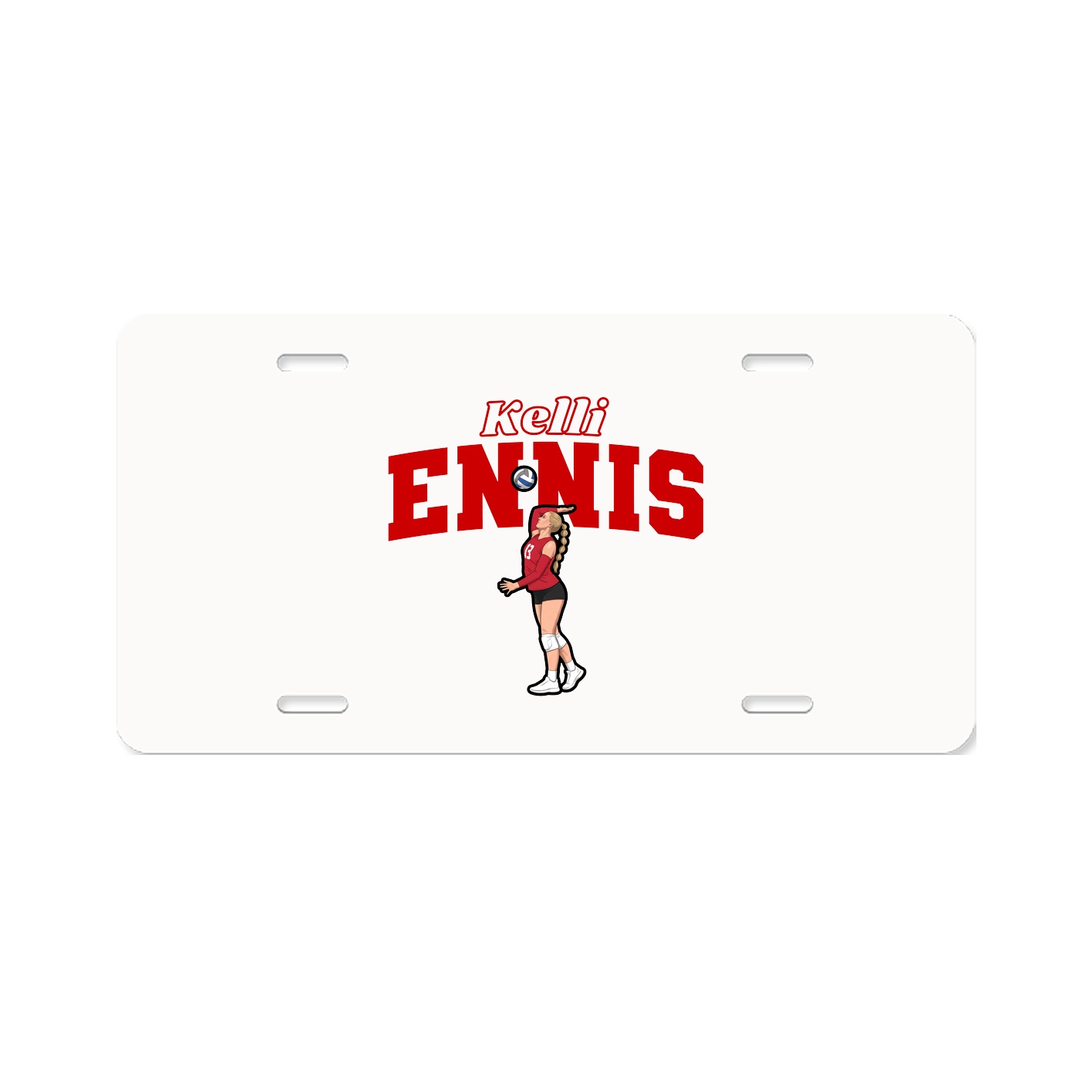 License Plate — Name Arch in Classic