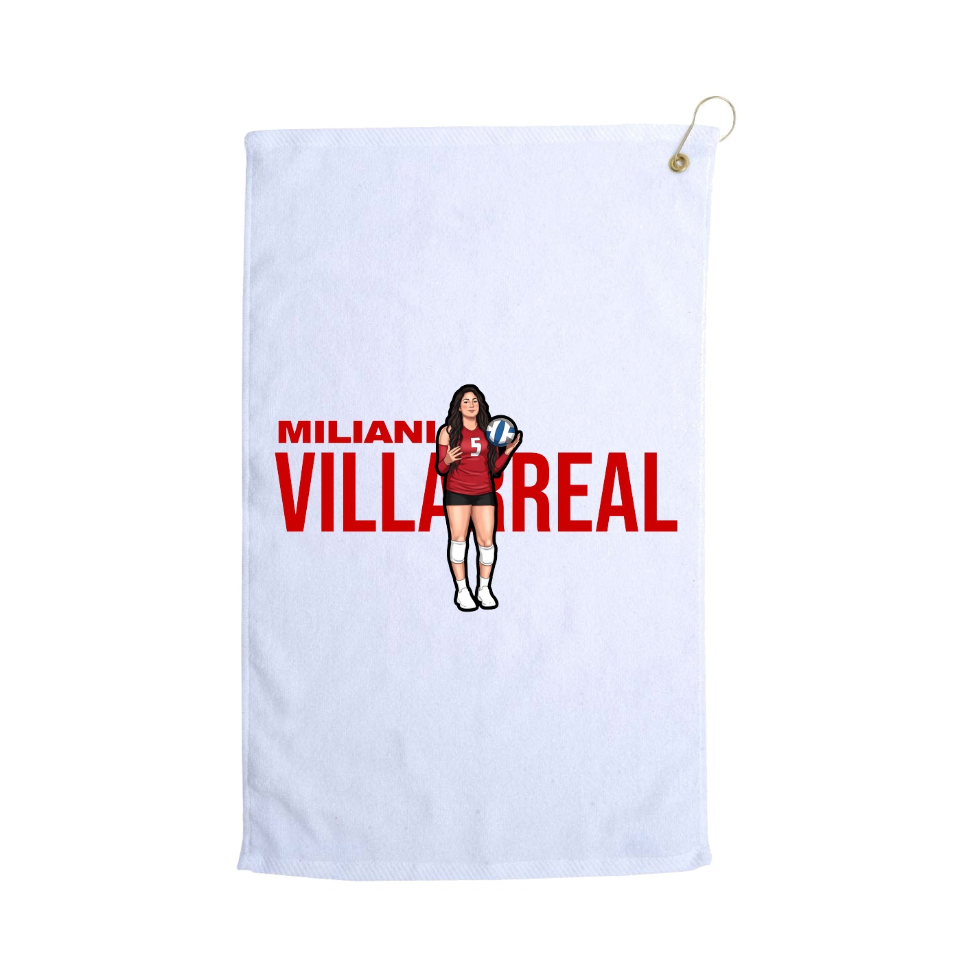 Golf Towel — Player Name in White