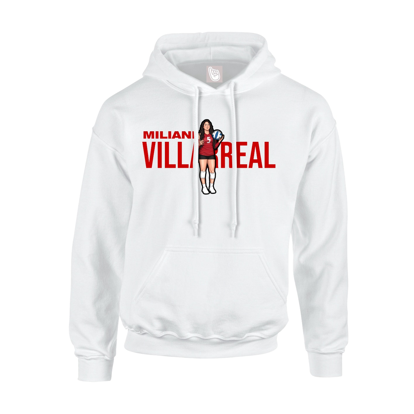 Hoodie — Player Name in White