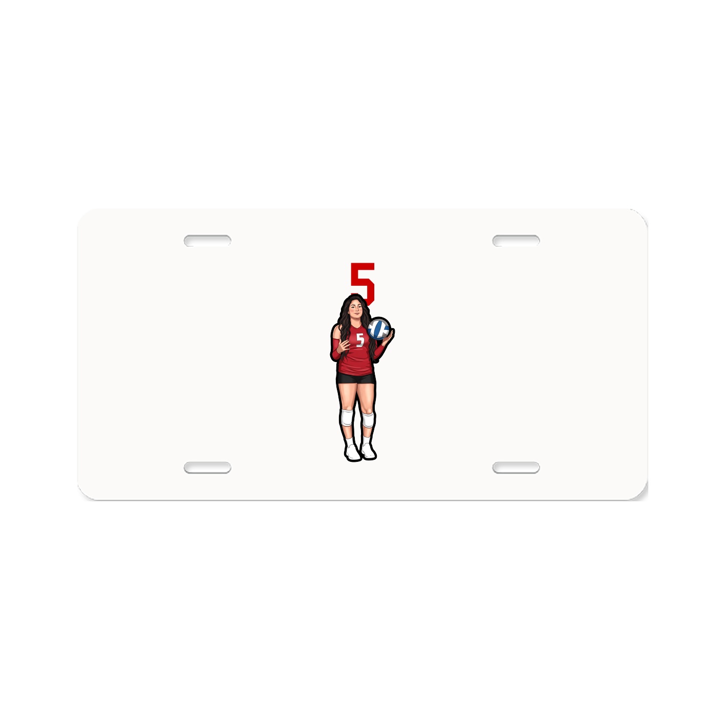 License Plate — Number Top in Classic