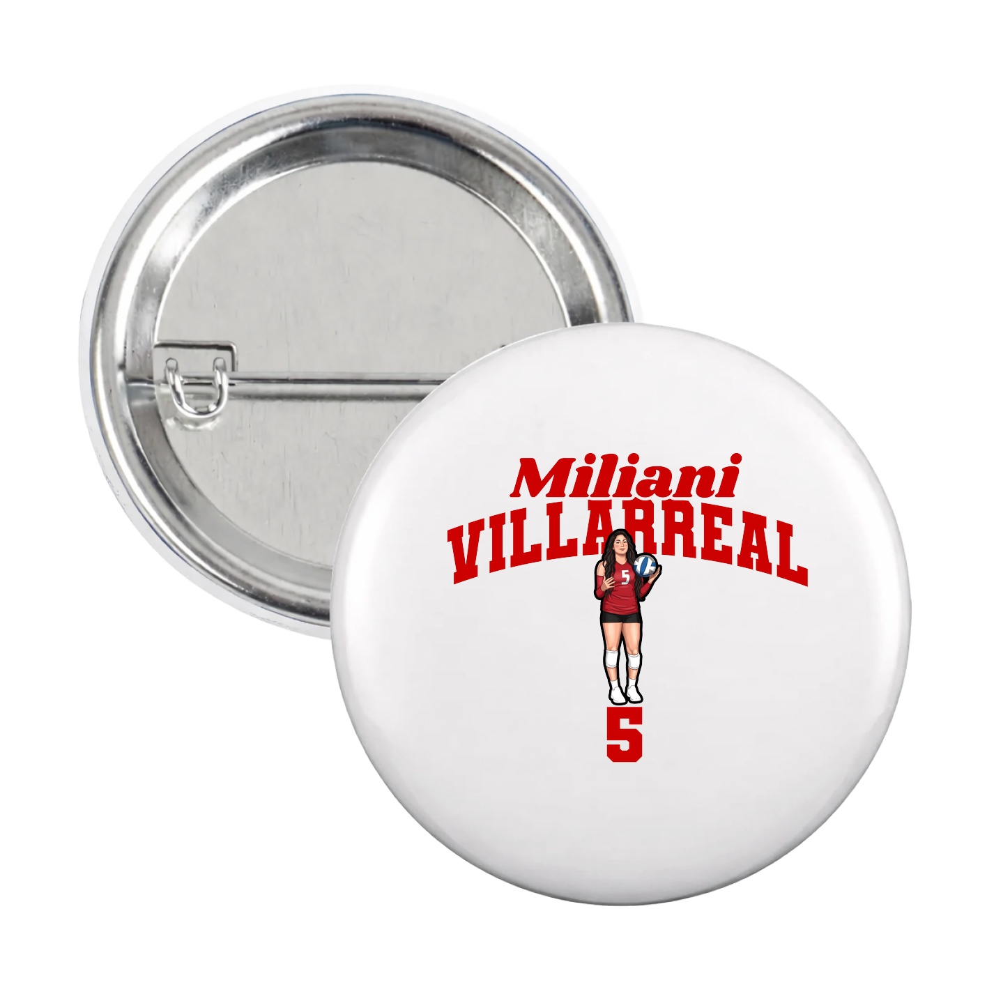 Game Day Button — Signature Arch in White
