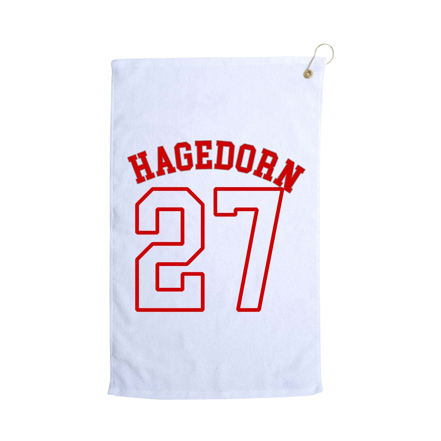 Golf Towel — Shirsey Arch in White