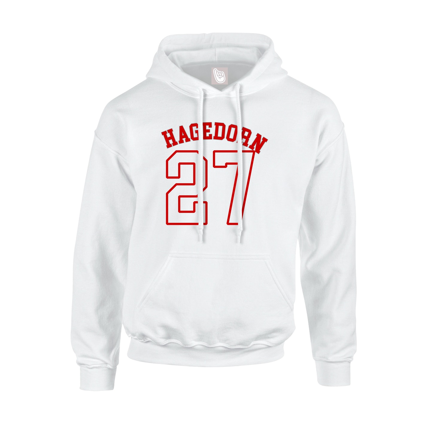 Hoodie — Shirsey Arch in White