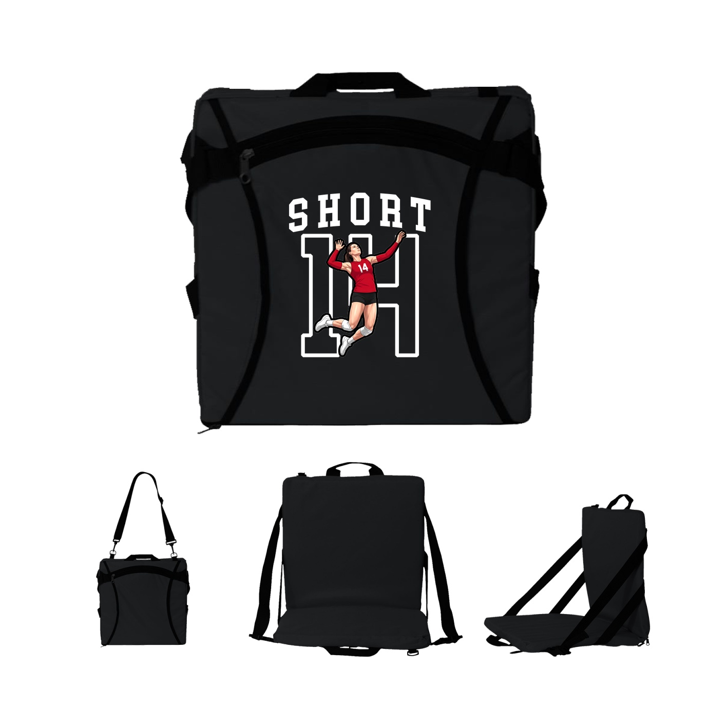 Folding Stadium Seat — Shirsey in Black