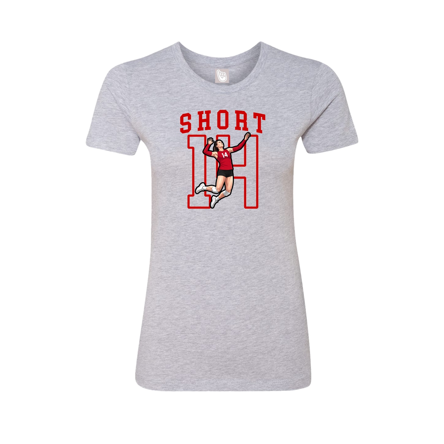 Fitted Women's Tee — Shirsey in Grey