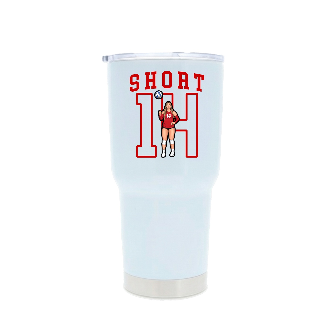 30oz Stainless Steel Tumbler — Shirsey in White