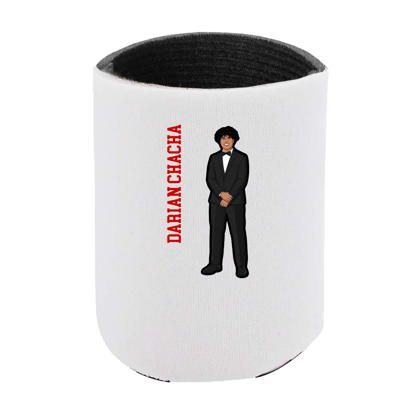Can Holder — Name Vertical in White