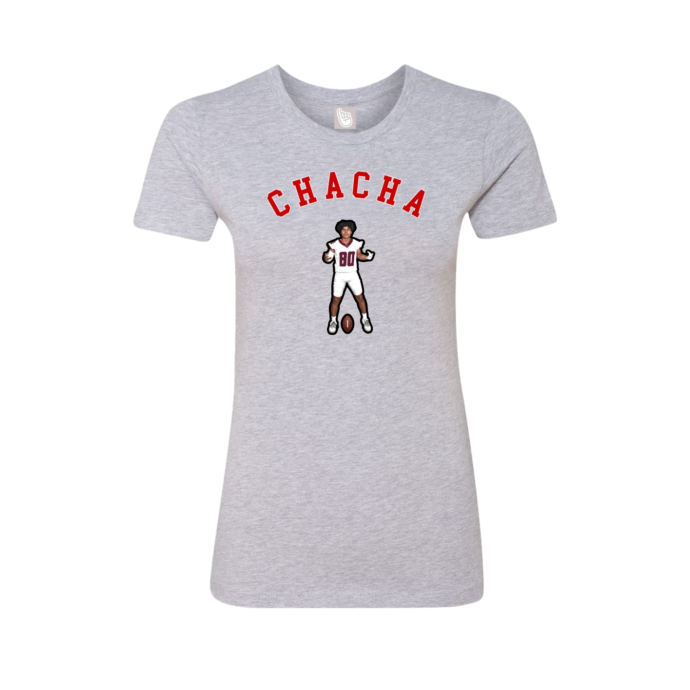Fitted Women's Tee — Shirsey Arch in Grey