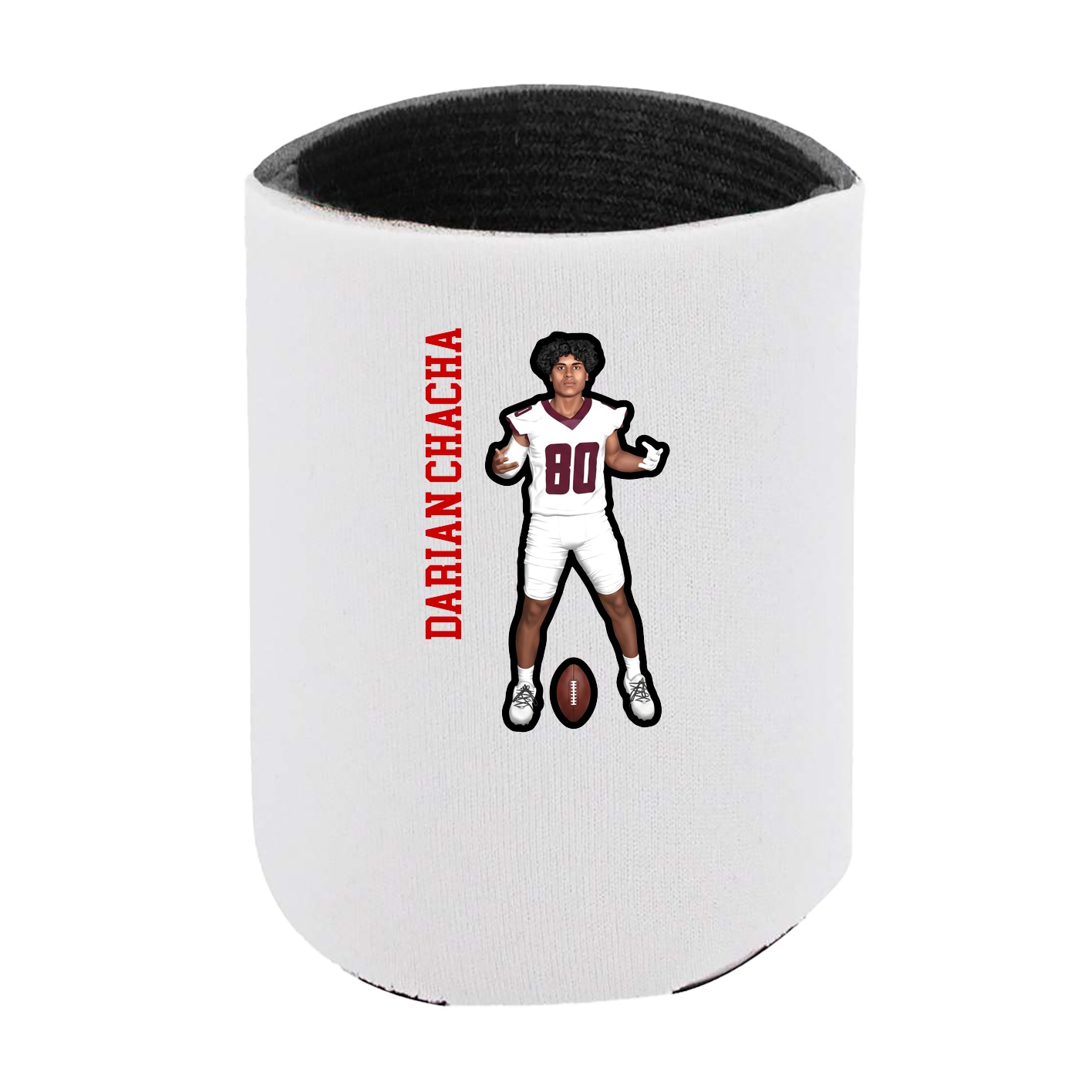 Can Holder — Name Vertical in White