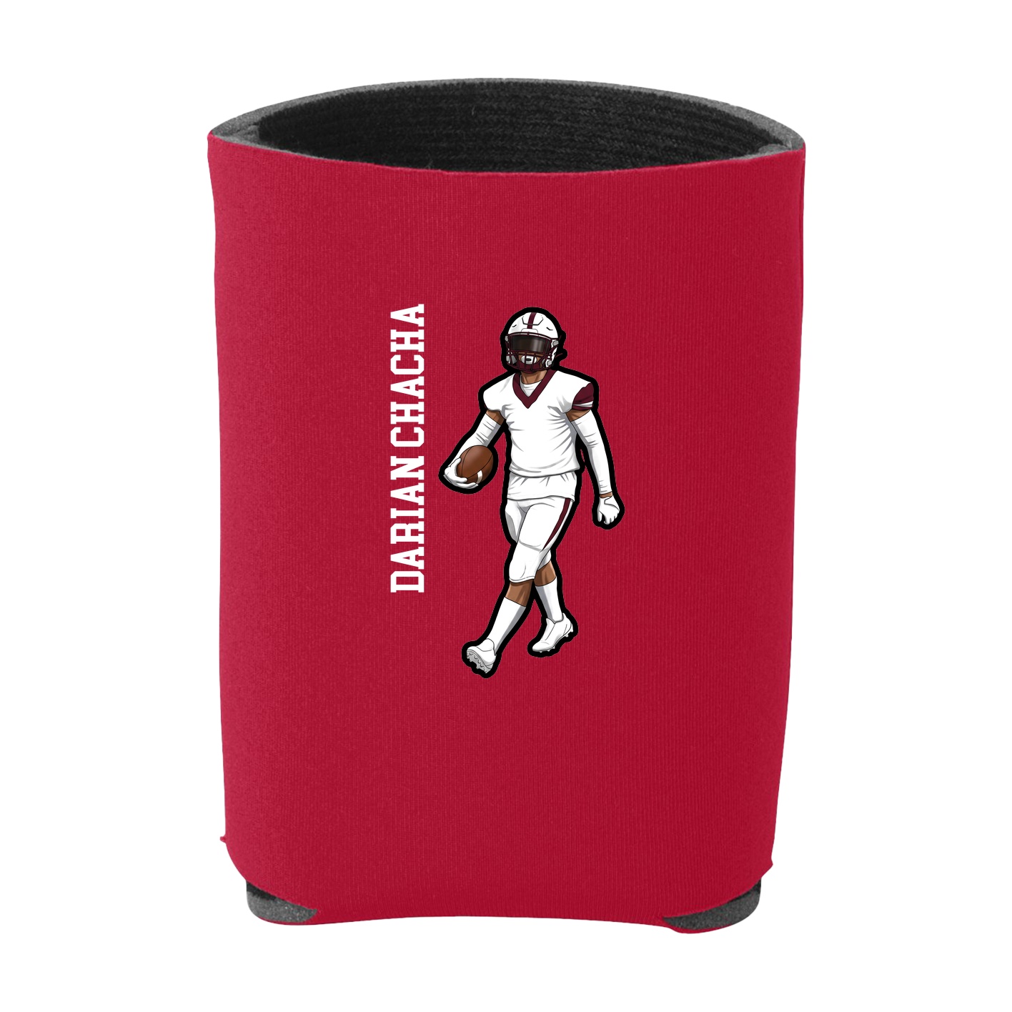 Can Holder — Name Vertical in Red