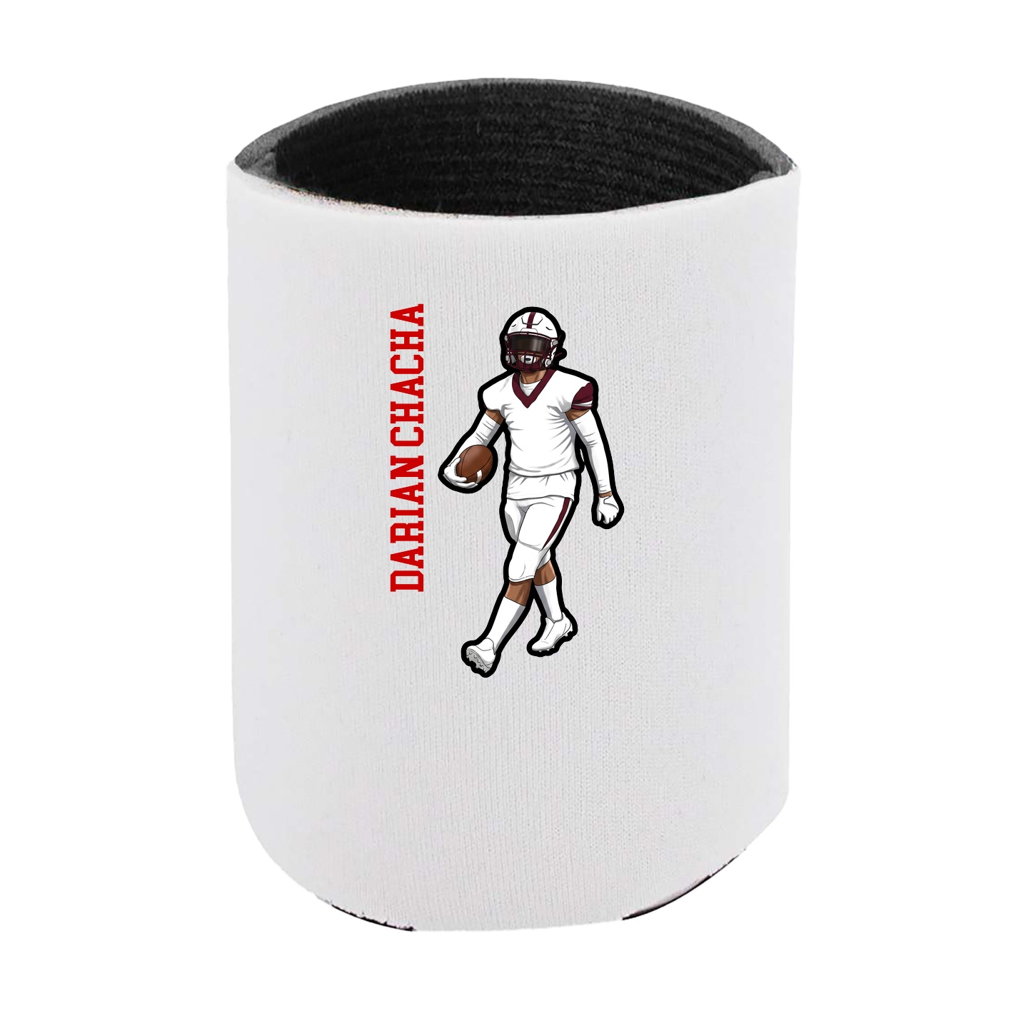 Can Holder — Name Vertical in White