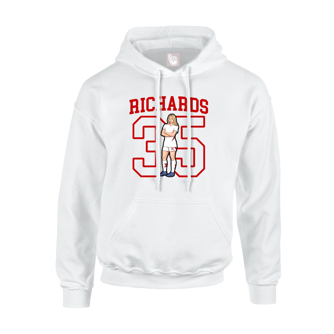 Hoodie — Shirsey in White