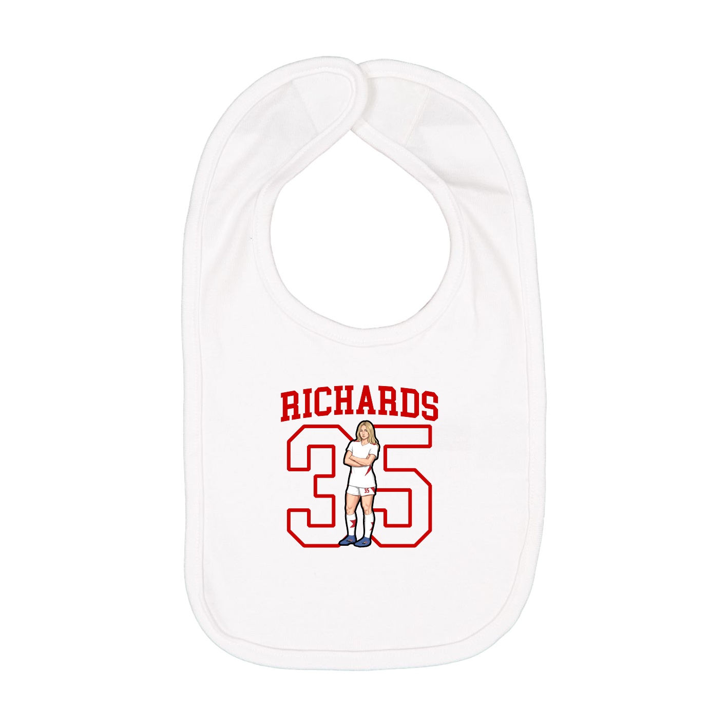 Infant Bib — Shirsey in White