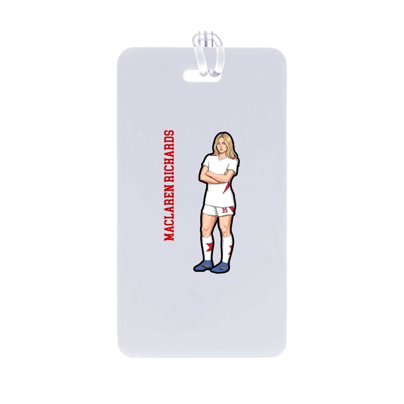 Bag Tag — Name Vertical in Classic