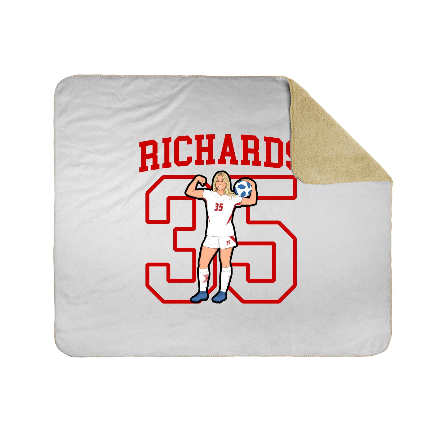 Throw Blanket — Shirsey in White