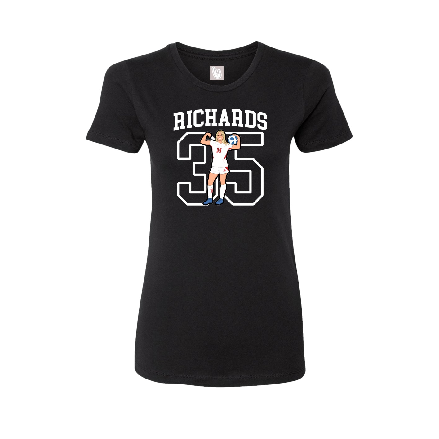 Fitted Women's Tee — Shirsey in Black