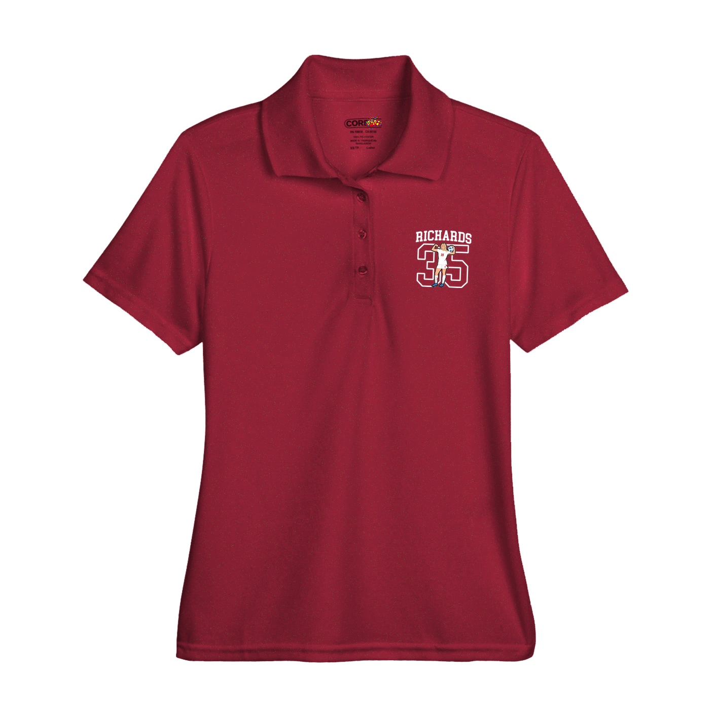 Womens Performance Polo — Shirsey in Red