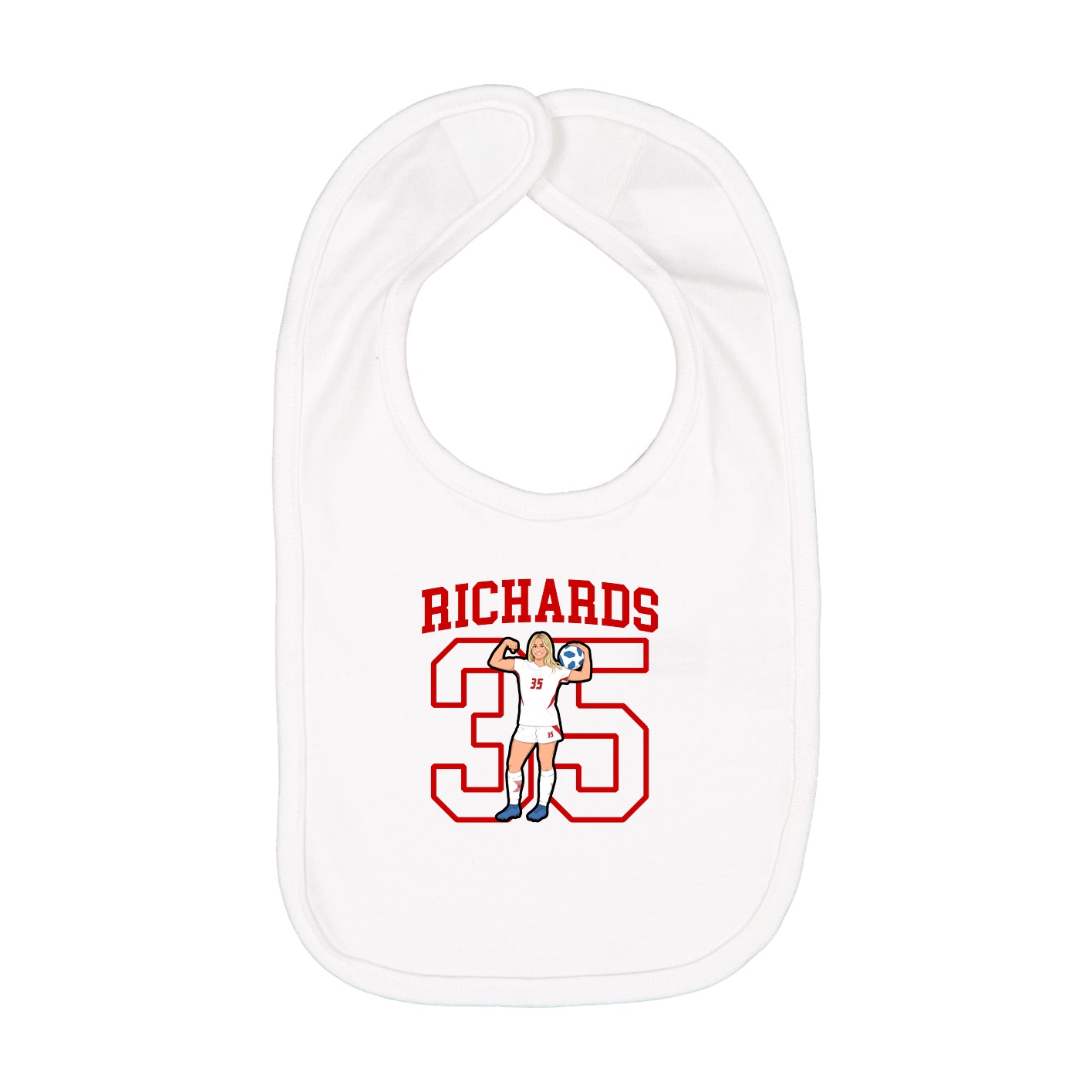 Infant Bib — Shirsey in White