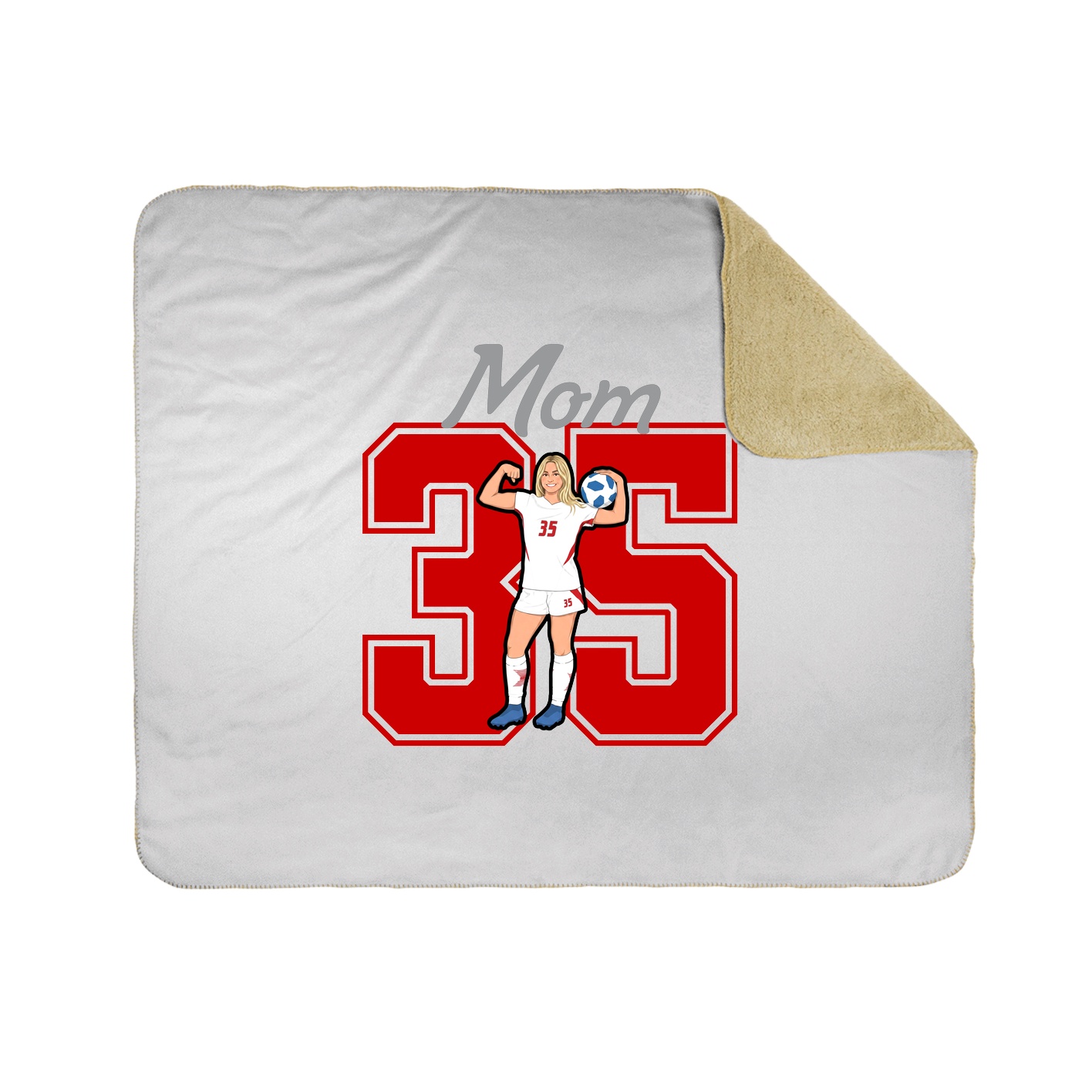 Throw Blanket — Mothers Day Shirsey in White
