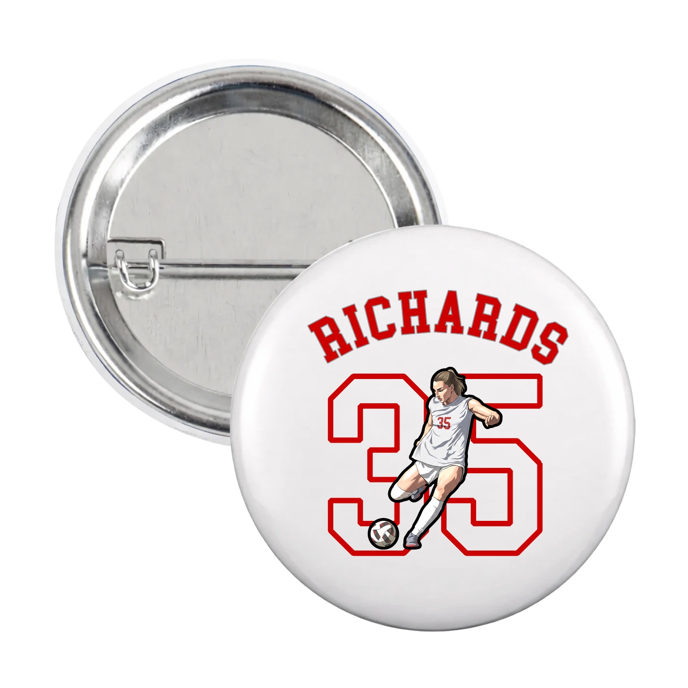 Game Day Button — Shirsey Arch in White