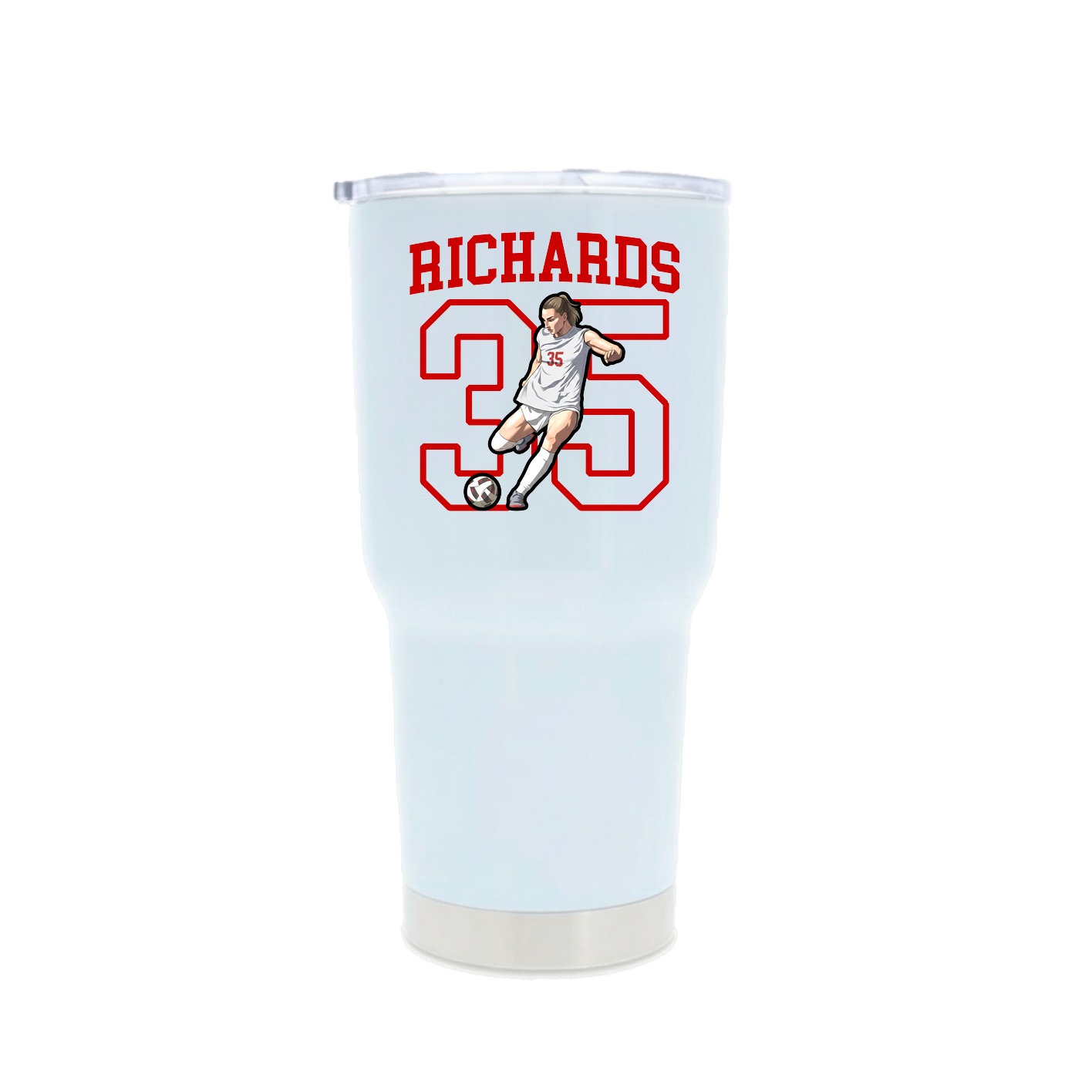 30oz Stainless Steel Tumbler — Shirsey in White