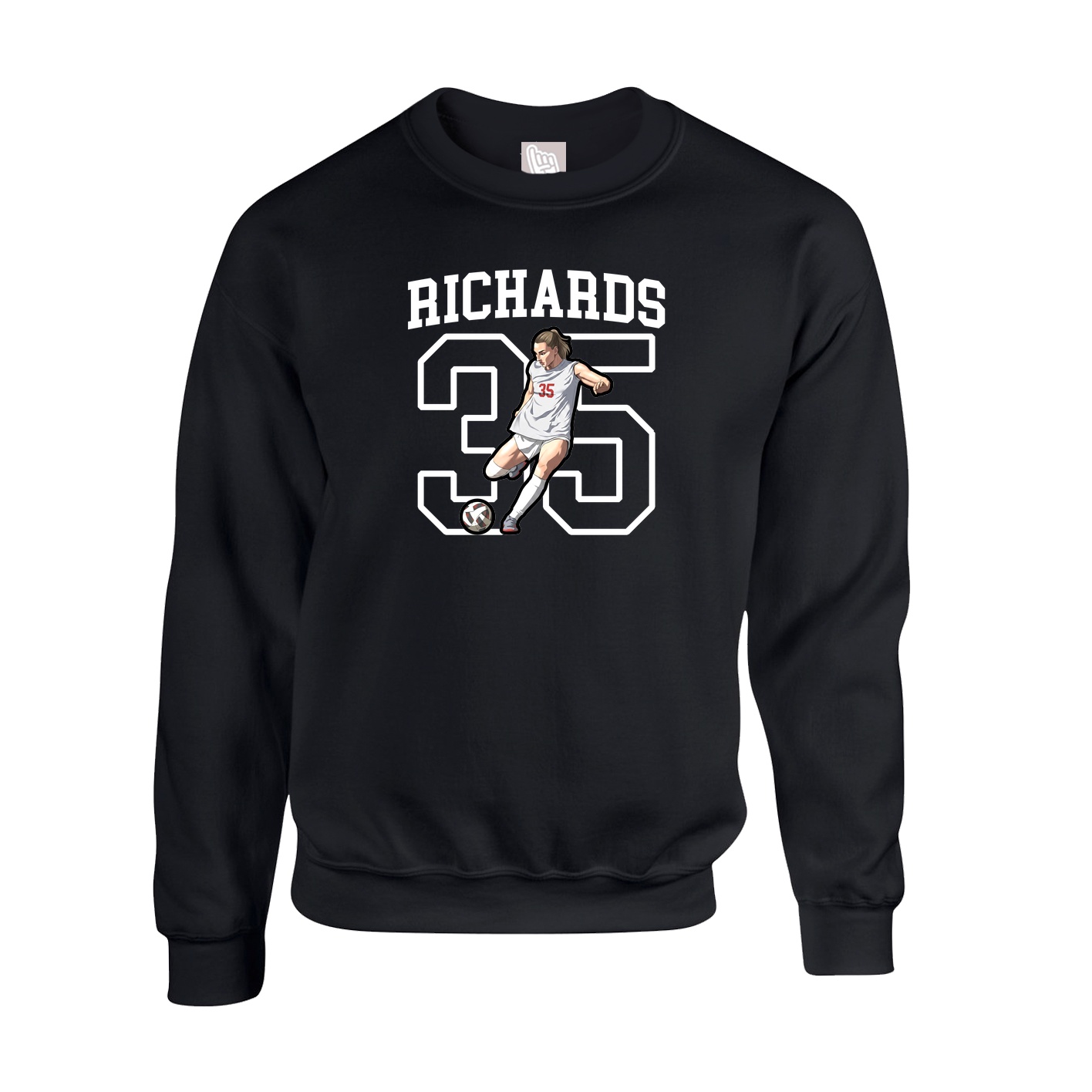 Fleece Crew — Shirsey in Black