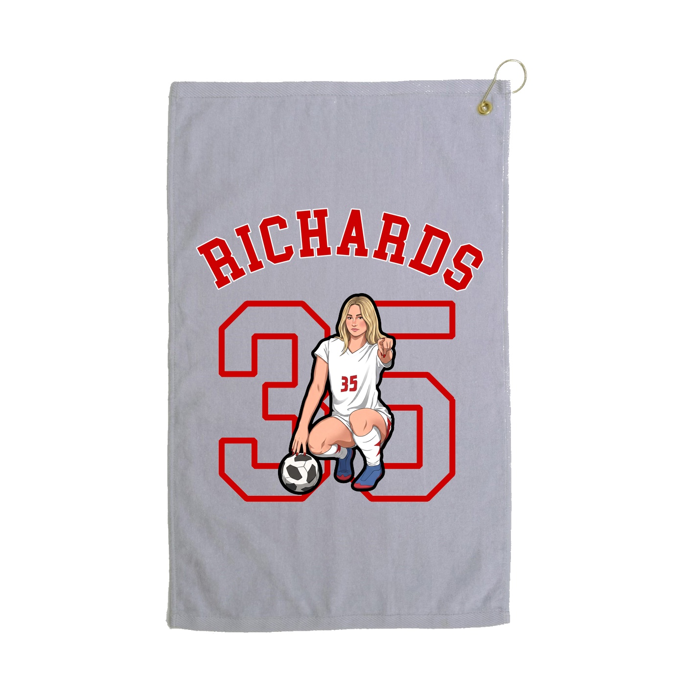 Golf Towel — Shirsey Arch in Grey