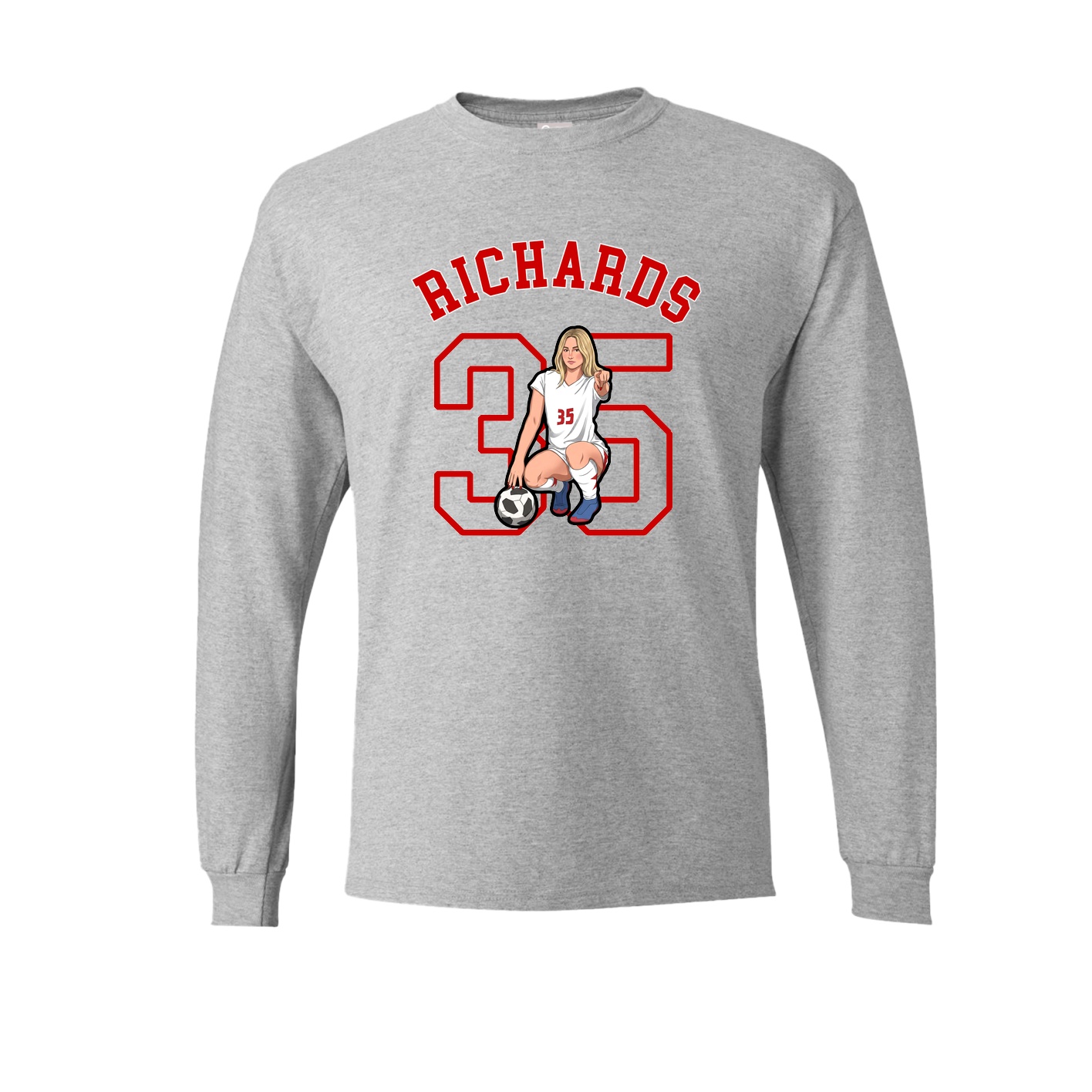Long Sleeve Tee — Shirsey Arch in Grey